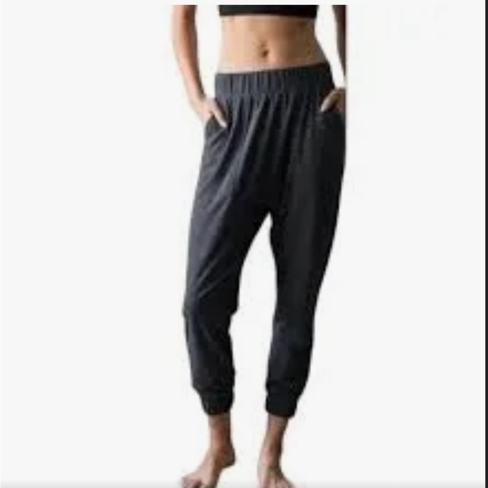 Lunya Restore waffle draped jogger